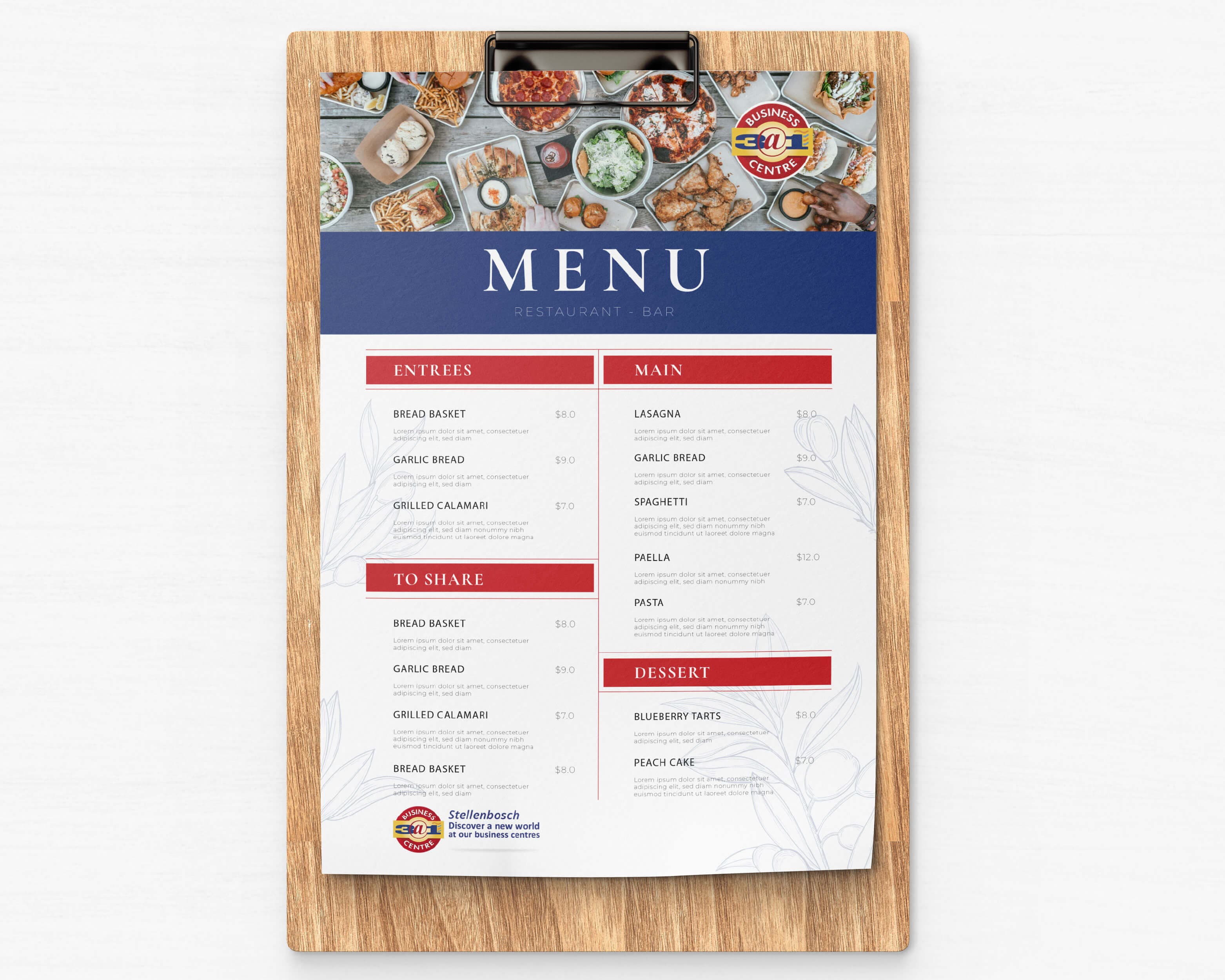 Menus